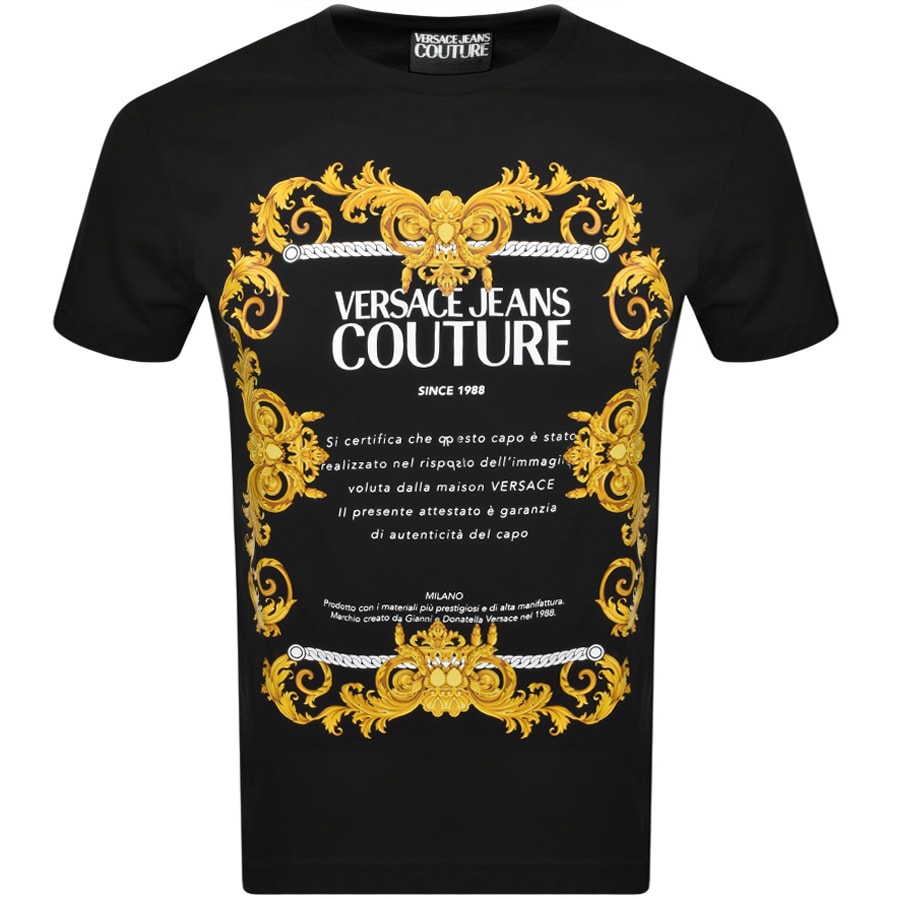 Alternative Image for ProductVersace Jeans Couture Logo T Shirt Black1
